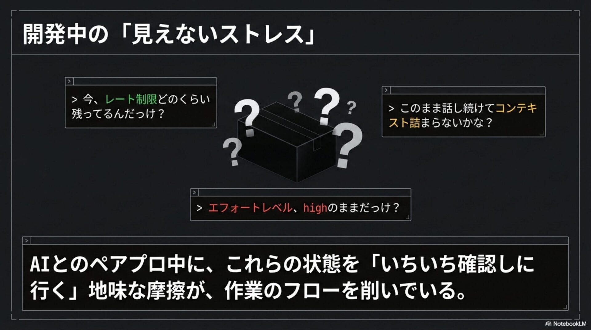 見えないストレス